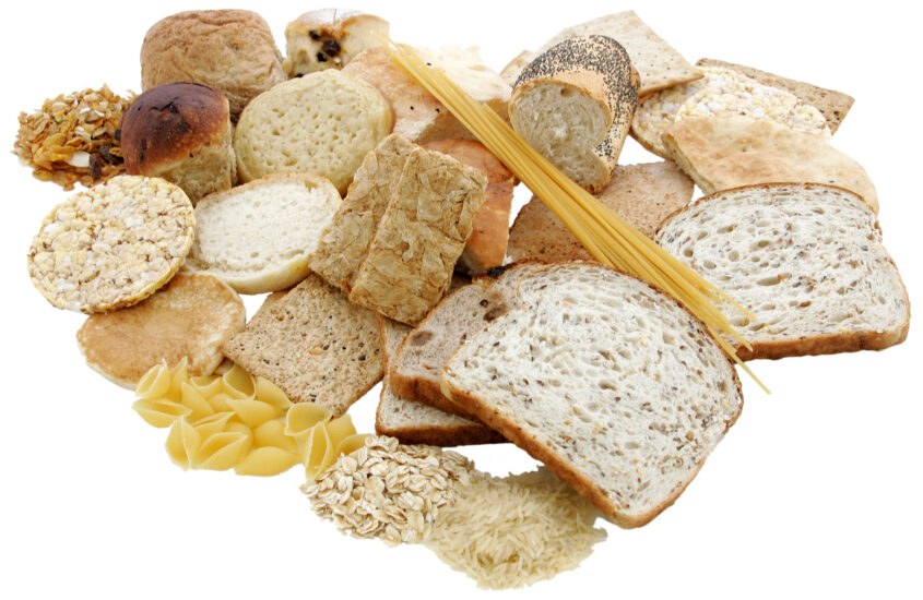 Bread, rice, cereals, pasta or noodles